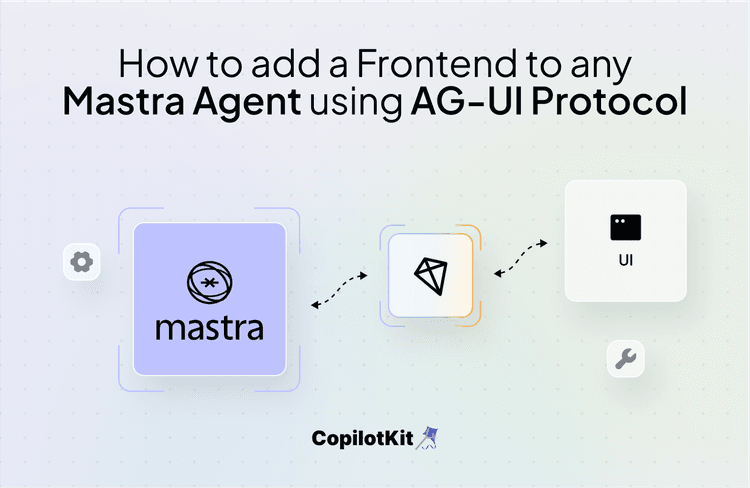 How to add a Frontend to any Mastra Agent using AG-UI Protocol