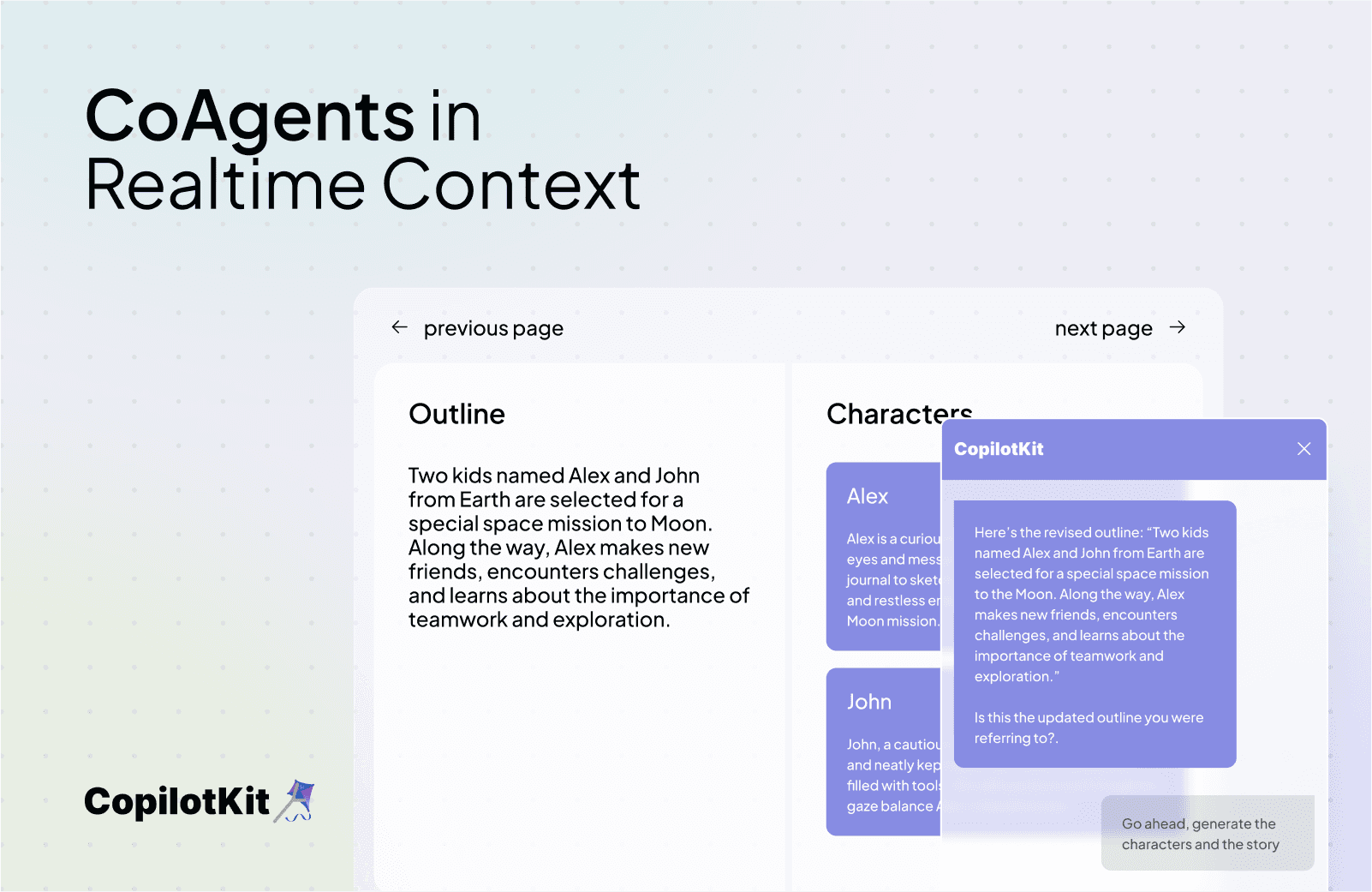 CoAgents: Connecting AI Agents to Realtime Application Context